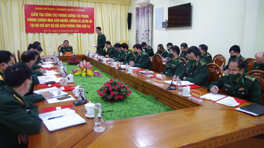 Bộ Quốc phòng kiểm tra công tác phòng, chống tội phạm tuyến biên giới tỉnh Sơn La
